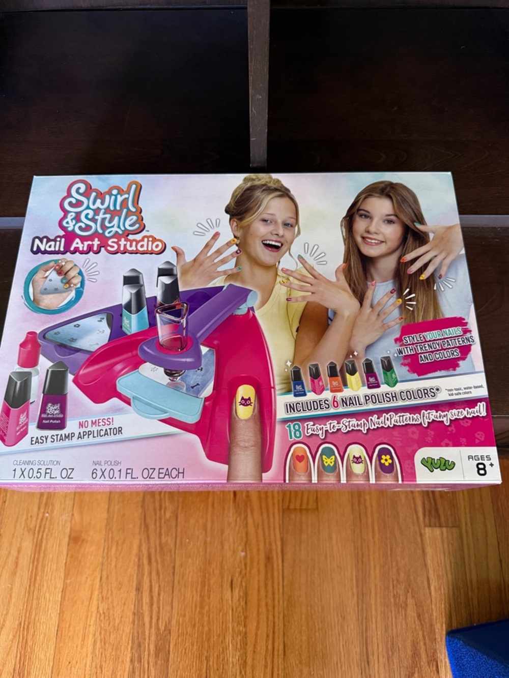 adidas Kids Nail Art Studio Set - Pink, Purple, Blue